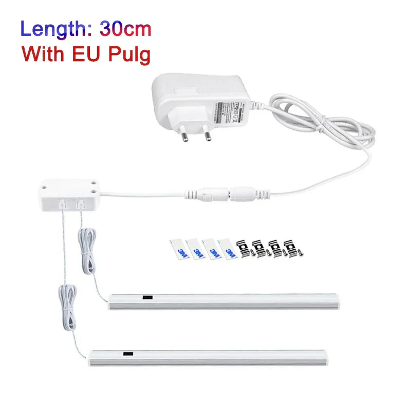 DecorBites™ LED Under Cabinet Light Hand Sweep Switch Sensor Lamp Night Lights